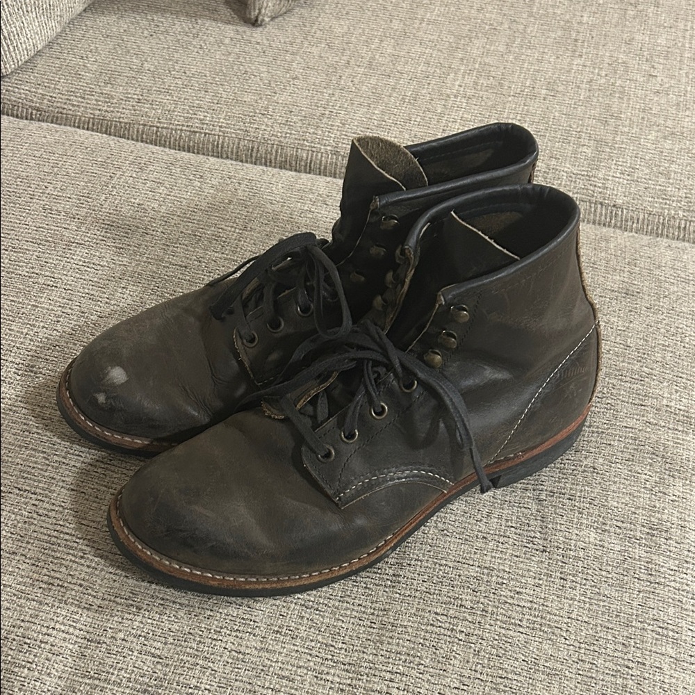 RED WING - Men's Black Leather Boots. Blacksmith style